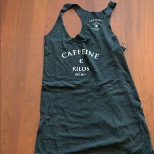 Caffeine and Kilos racerback tank.